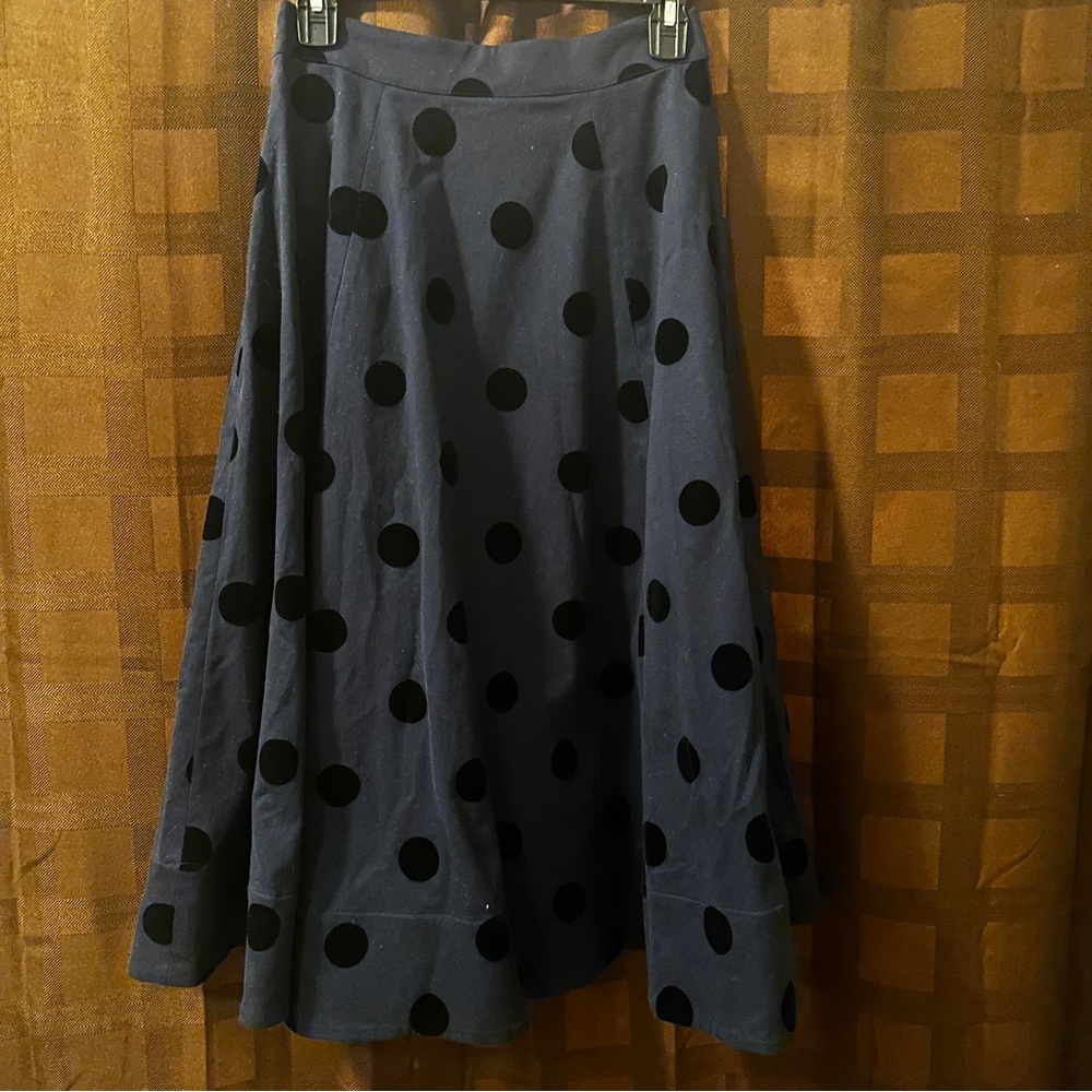 1901 Circle Dot Midi Skirt- Retro Circle skirt Size 0 - Picture 2 of 4